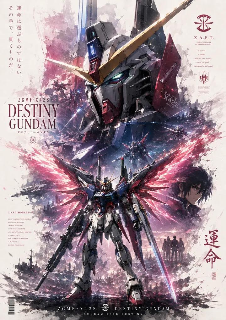 Destiny Gundam poster