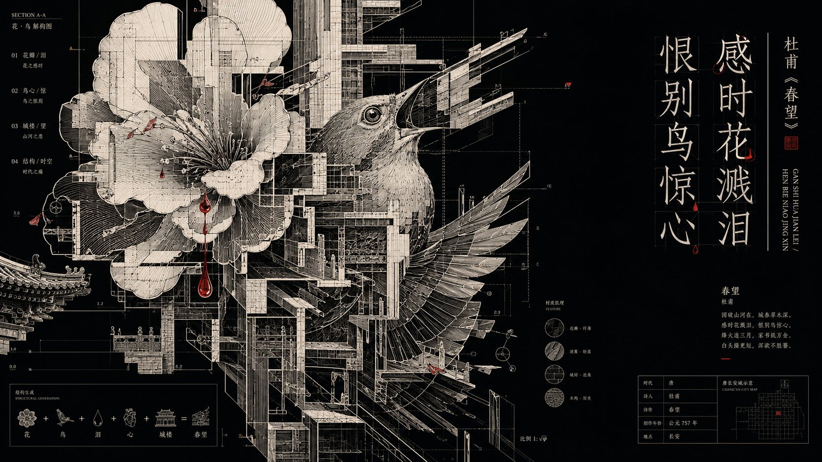 东方秩序感线描结构信息海报视觉,GPT Image 2 东方秩序信息海报成片,来源